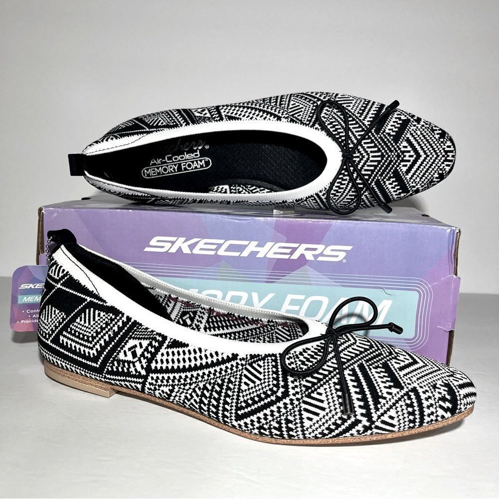 Skechers Cleo Sweet Class Snip Knit Vegan Skimmers